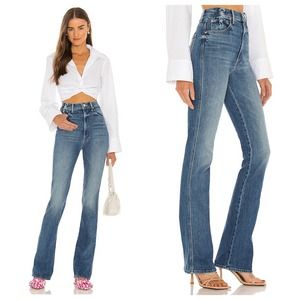 MOTHER Superior High Waisted Smokin’ Double Heel in Beyond the Sky